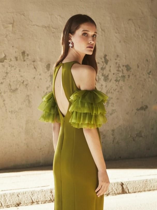 Vestido Vera de Redondo Brand con volantes de organza