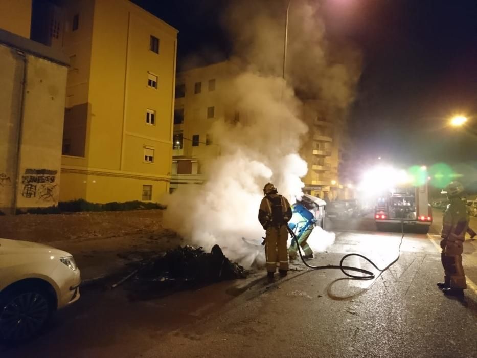 Un testigo ve por primera vez al pirómano en acción en Palma