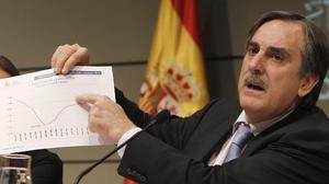 El ministre de Treball, Valeriano Gómez, ha valorat avui les dades de l’atur.