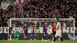 El 1x1 al descanso del Barça contra el Sevilla
