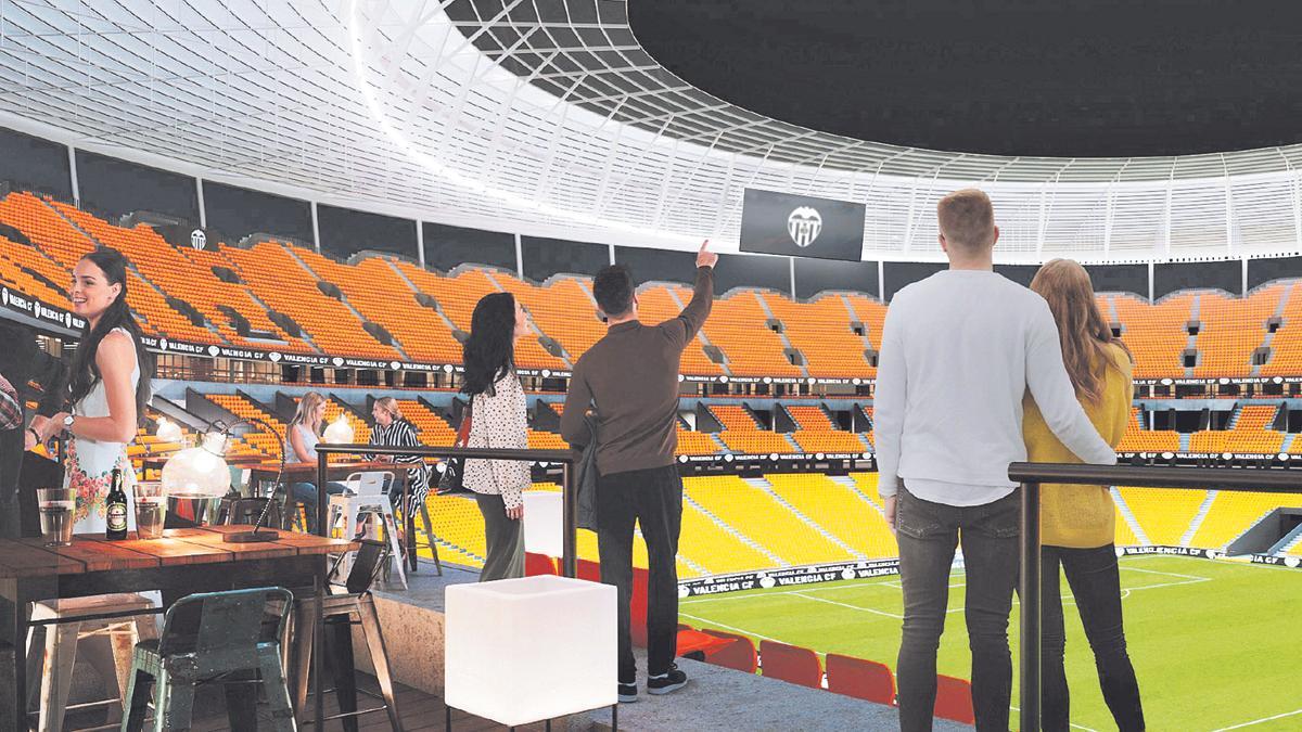 Imagen del proyecto del Nou Mestalla