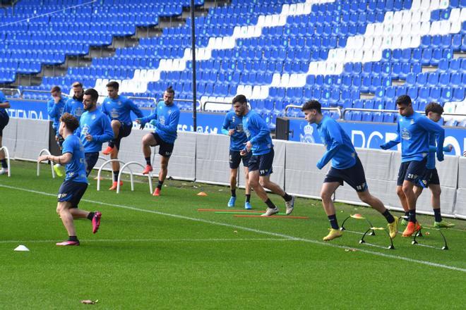 El Dépor prepara en Riazor su encuentro ante el Rayo Majadahonda