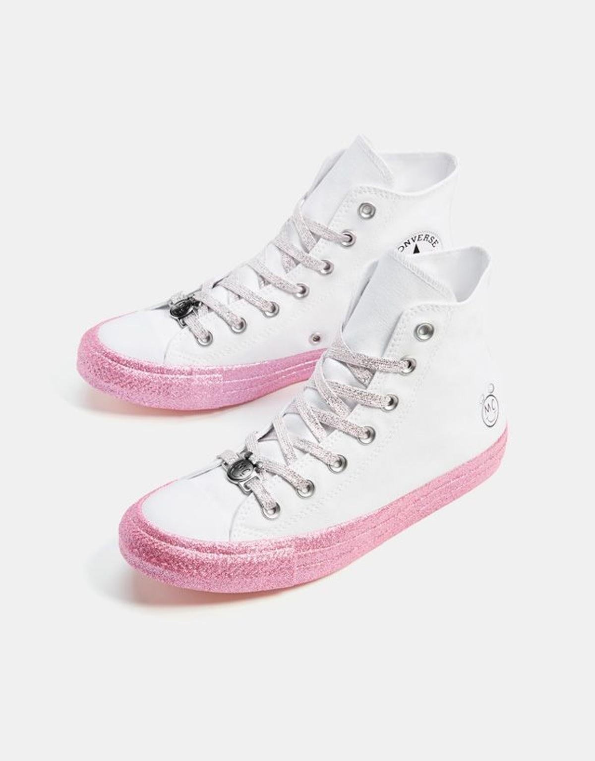 Botines blancos de Converse X Miley Cyrus