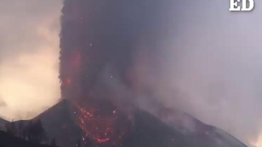 El volcán de La Palma emite más de 160 millones de metros cúbicos de magma