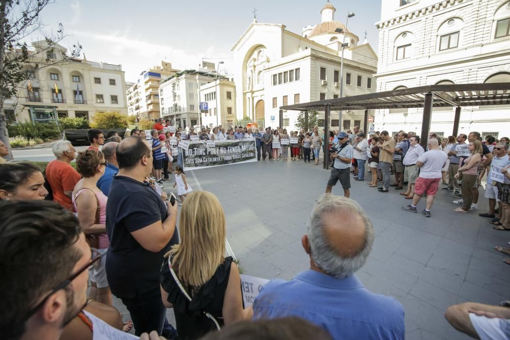 Concentración contra el terrorismo en Alicante