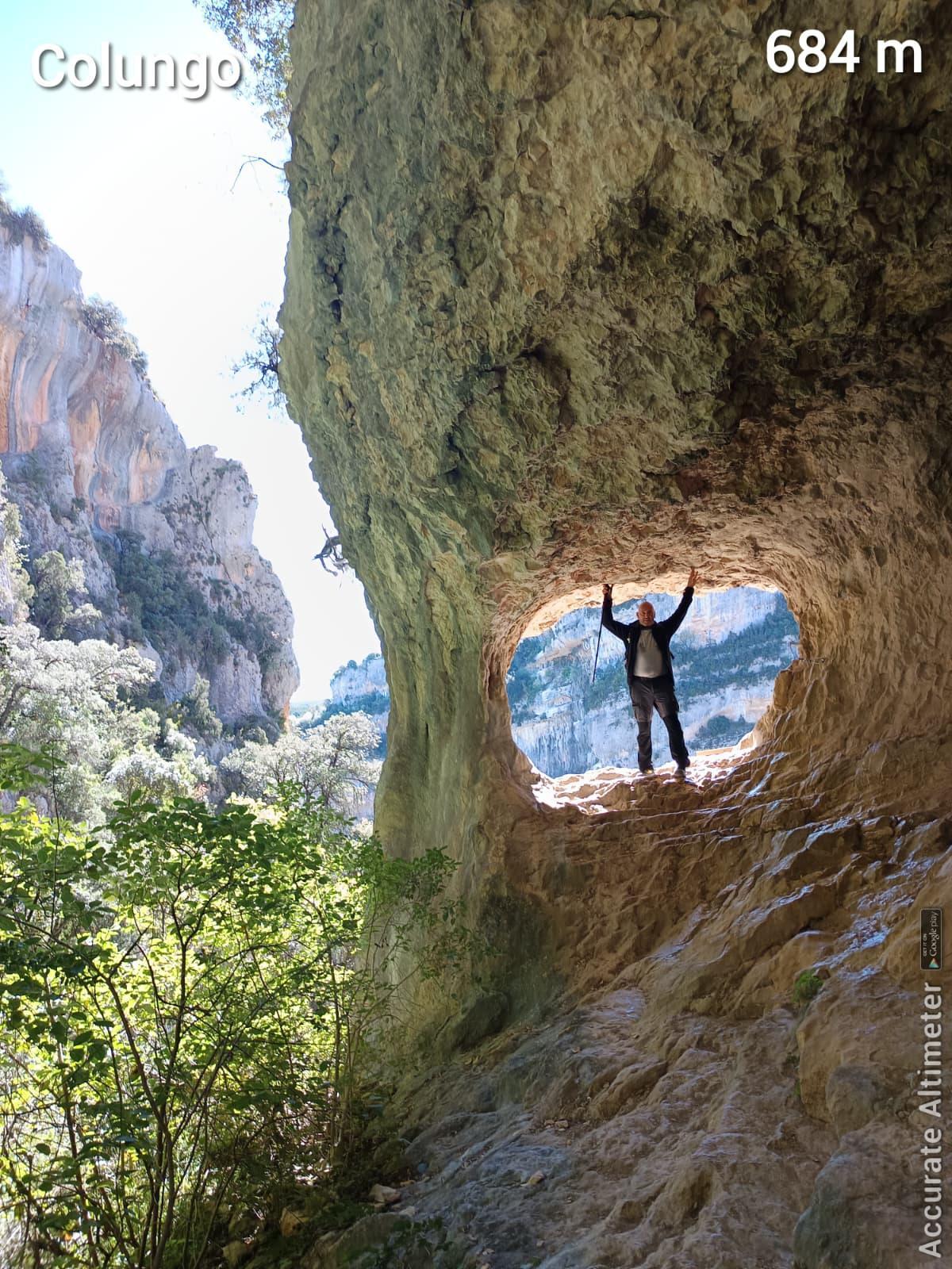 Alfredo, durante la ruta de las Escaleretas de Lecina.