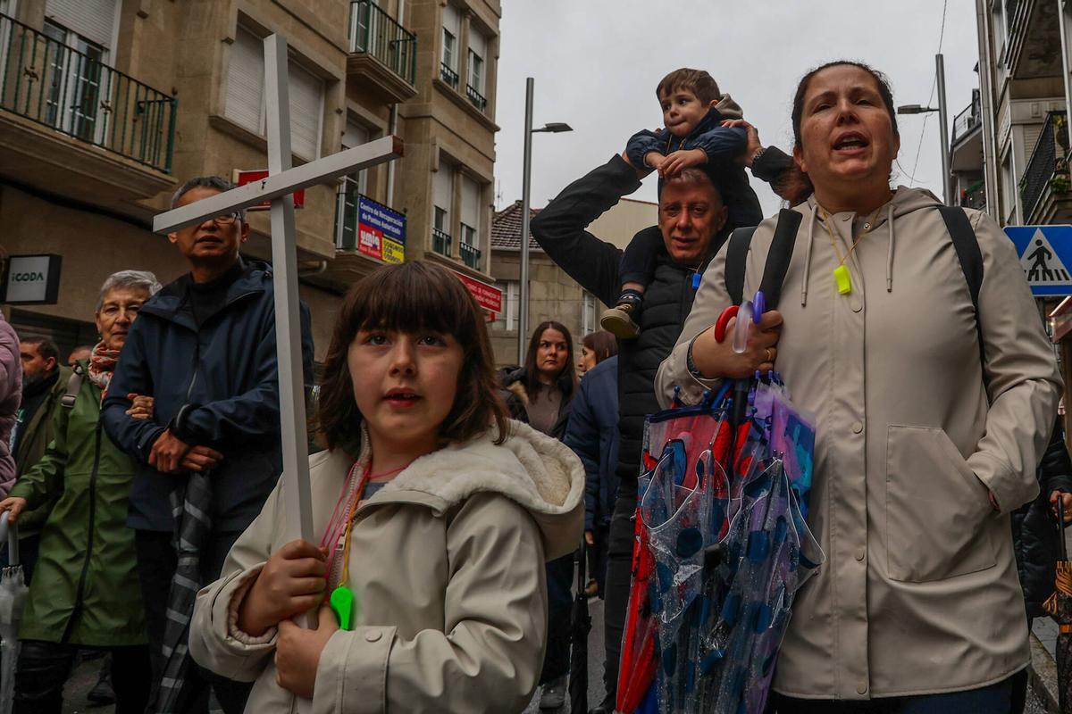 Muchos acudieron con toda la familia.