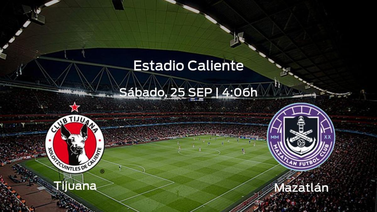 Previa del partido: el Tijuana recibe al Mazatlán en la décima jornada
