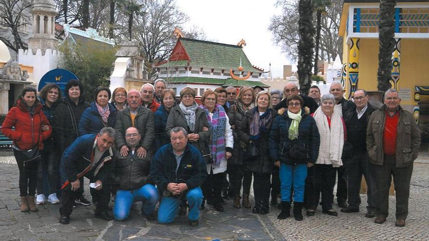 Integrantes de la asociación en la excursión.