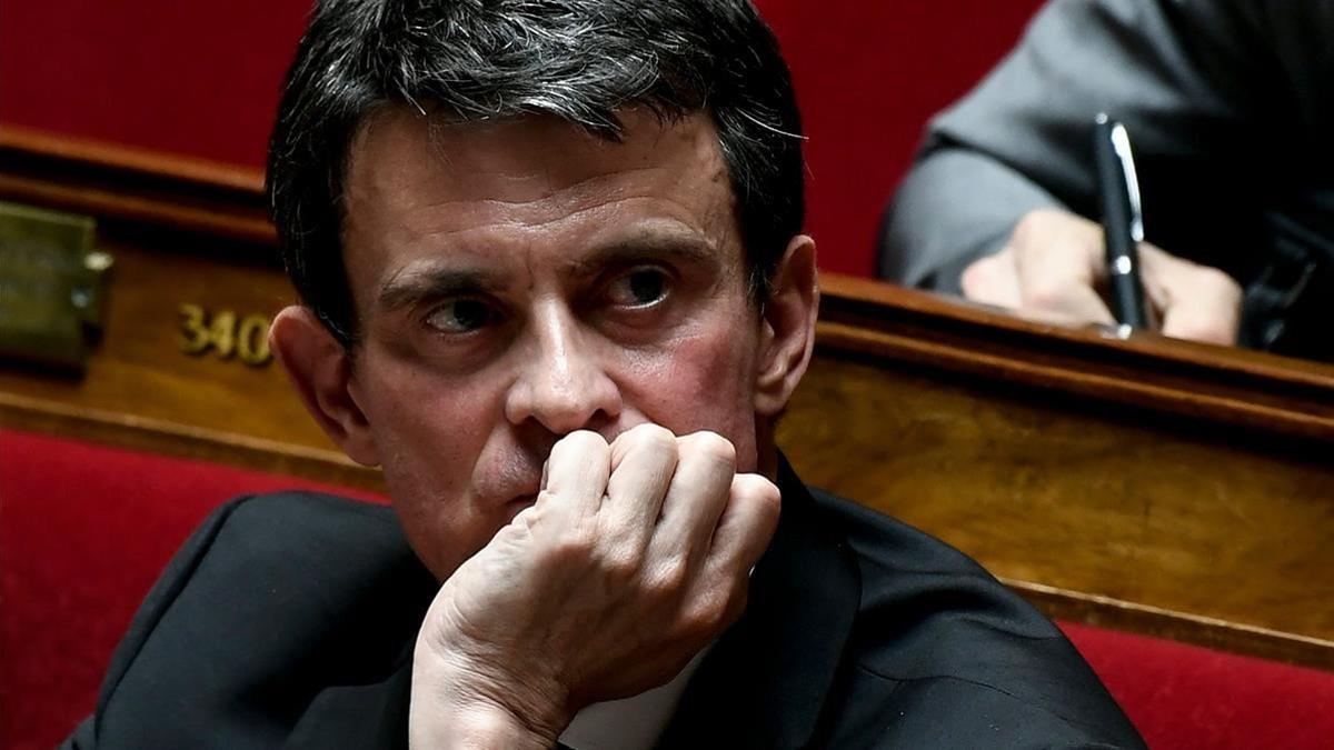Manuel Valls, en la Asamblea Nacional francesa, el pasado 20 de junio.