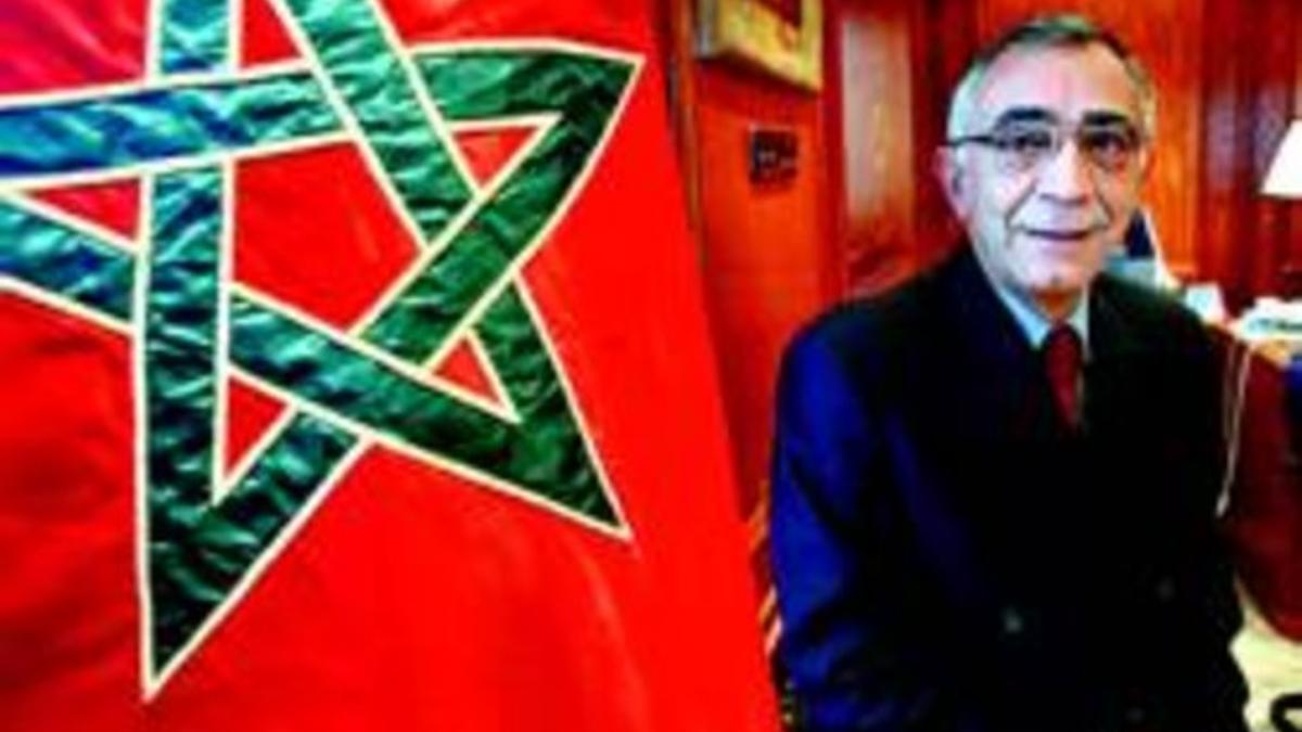 De vuelta  Omar Azziman, ayer por la tarde en su despacho de la embajada marroquí.