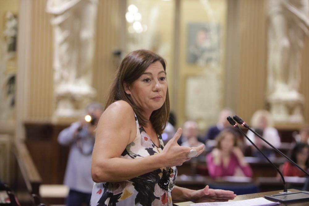 Segunda sesión del debate de política general en el Parlament de les Illes Balears