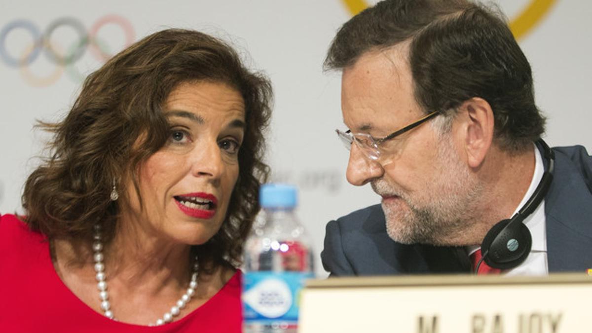 Ana Botella y Mariano Rajoy.