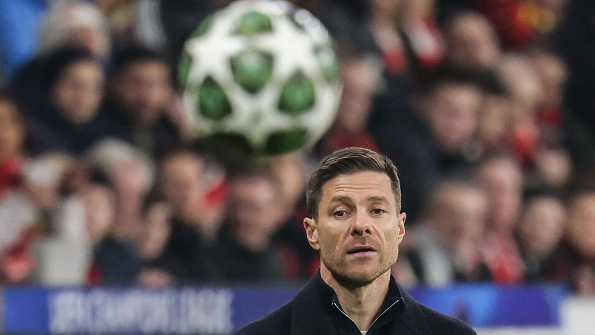 Xabi Alonso, durante un partido de Champions League esta temporada entre el Bayer Leverkusen y el Bayern de Múnich