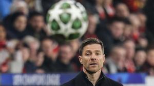 Xabi Alonso, durante un partido de Champions League esta temporada entre el Bayer Leverkusen y el Bayern de Múnich