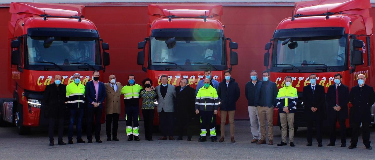 Presentación de los 50 camiones Renault Trucks que han sido adquiridos por Carreras Grupo Logístico.