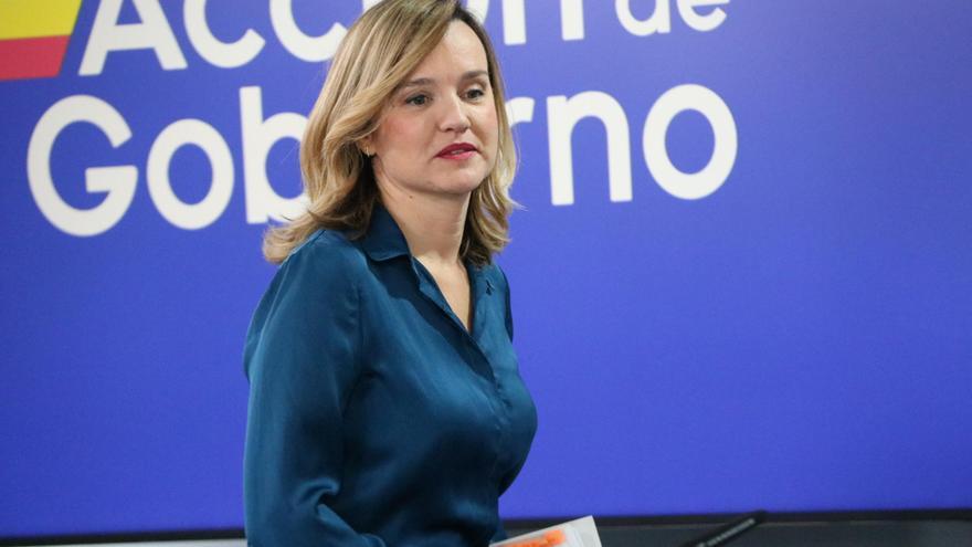 La portaveu del govern espanyol, Pilar Alegría, aquest dimarts a la Moncloa