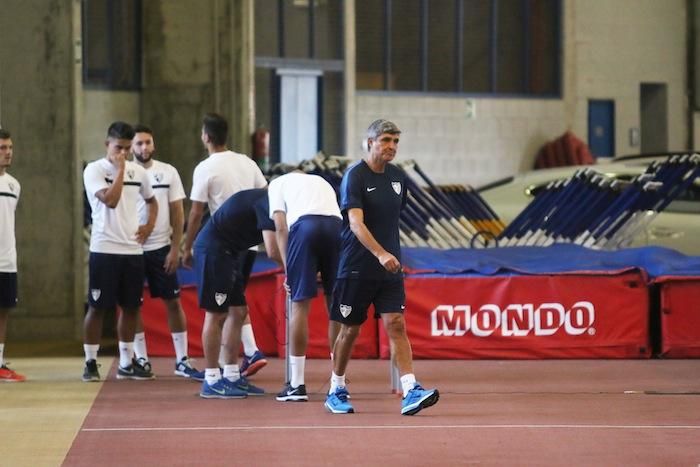 Primer entrenamiento del Málaga CF con Juande Ramos