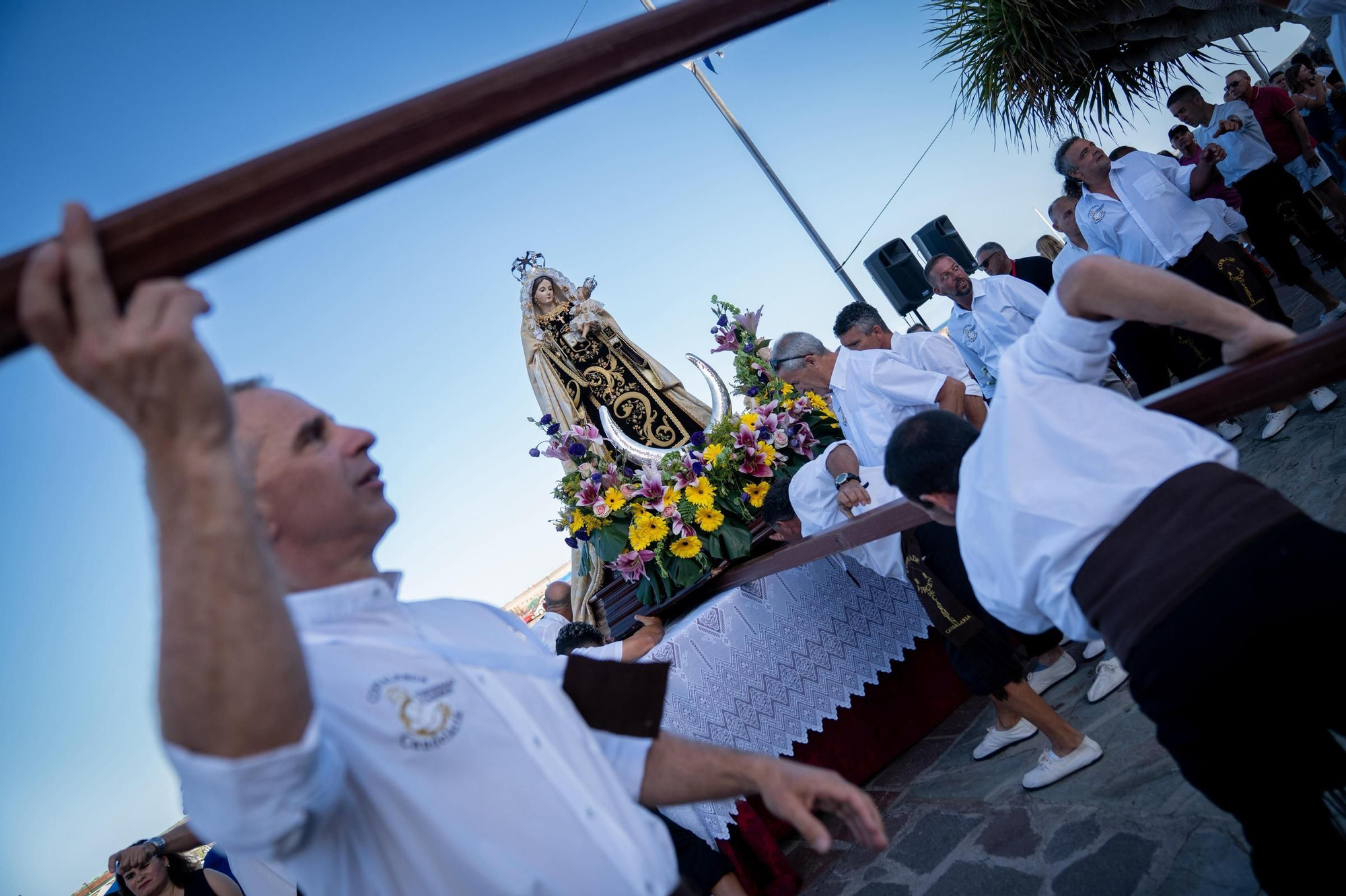 Embarcación de la Virgen del Carmen en Candelaria