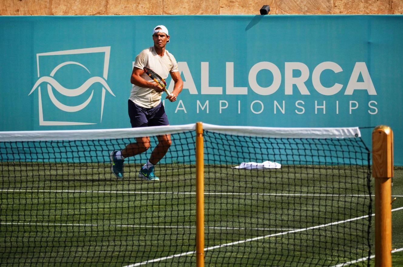 Rafa Nadal entrena con Feliciano López en Santa Ponça