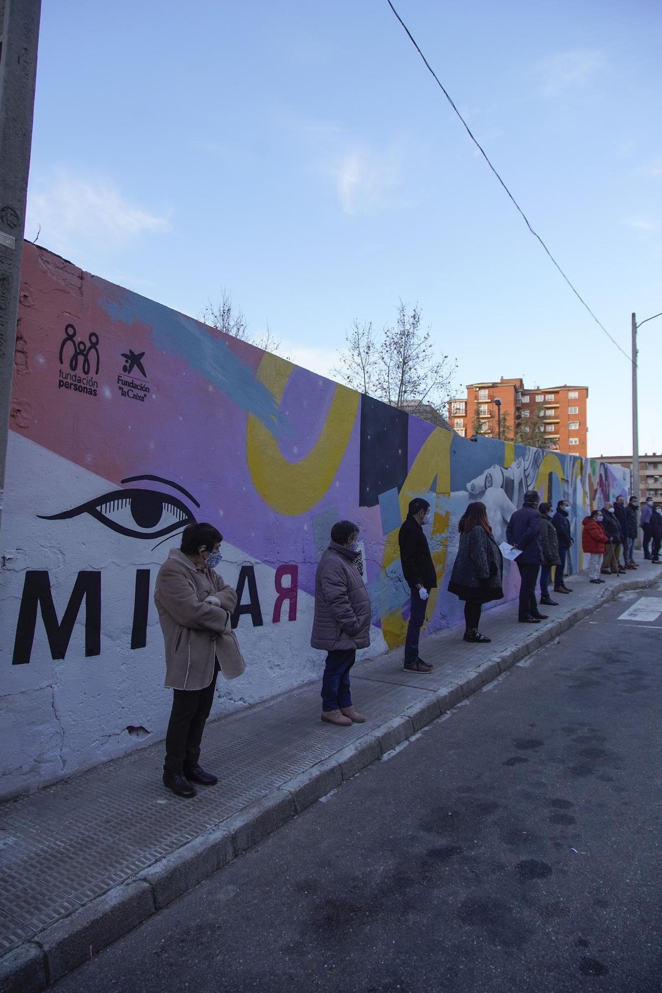 Las mejores imágenes de la inauguración del nuevo mural de Fundación Personas y Kobas