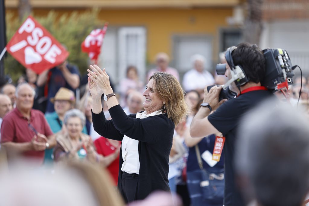 Visita de Pedro Sánchez en Los Alcázares