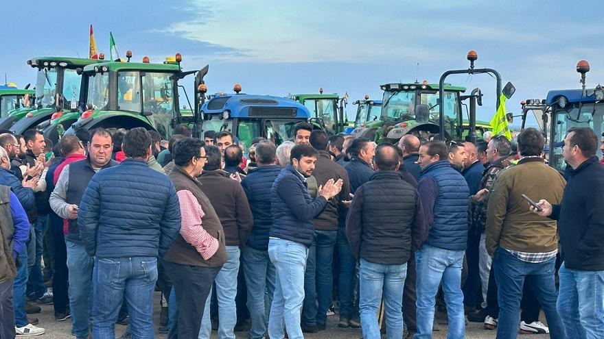 Protesta en Almendralejo