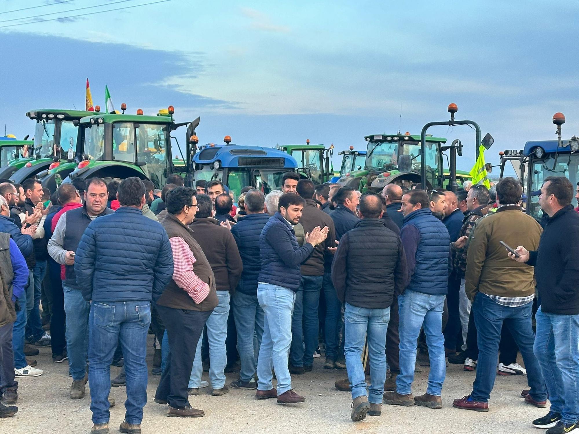 Protesta en Almendralejo