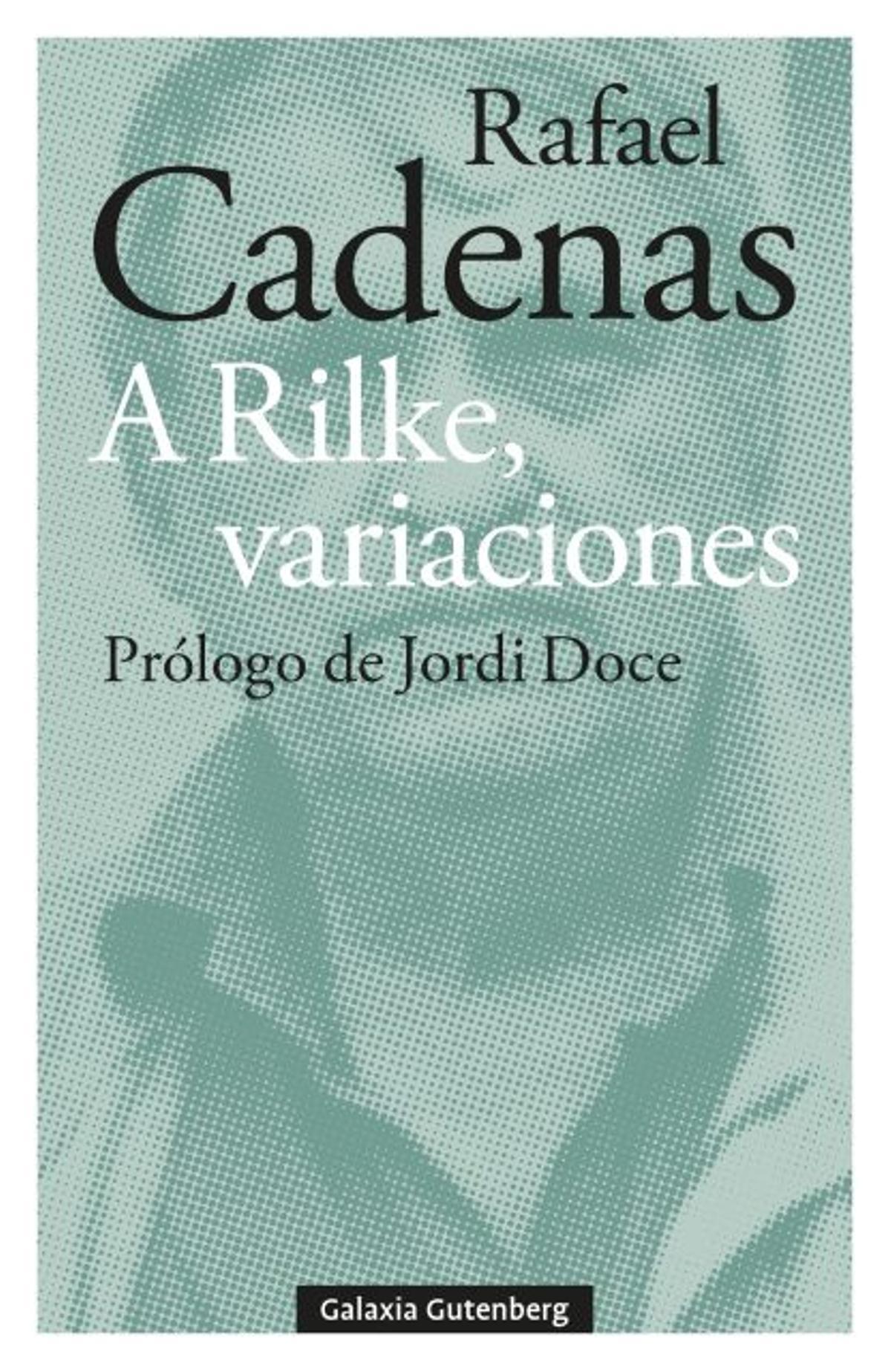 Portada del libro de Rafael Cadenas.