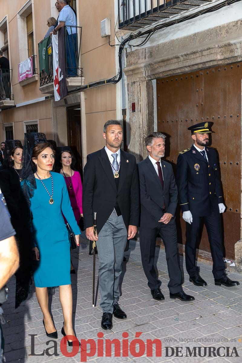 Procesión del Baño y parlamento en las Fiestas de Caravaca