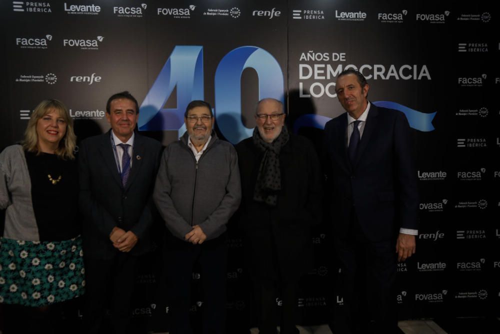 Gala de los 40 años de democracia local en Levante-EMV