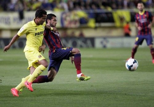 Imágenes del partido entre Villareal y Barcelona en El Madrigal.