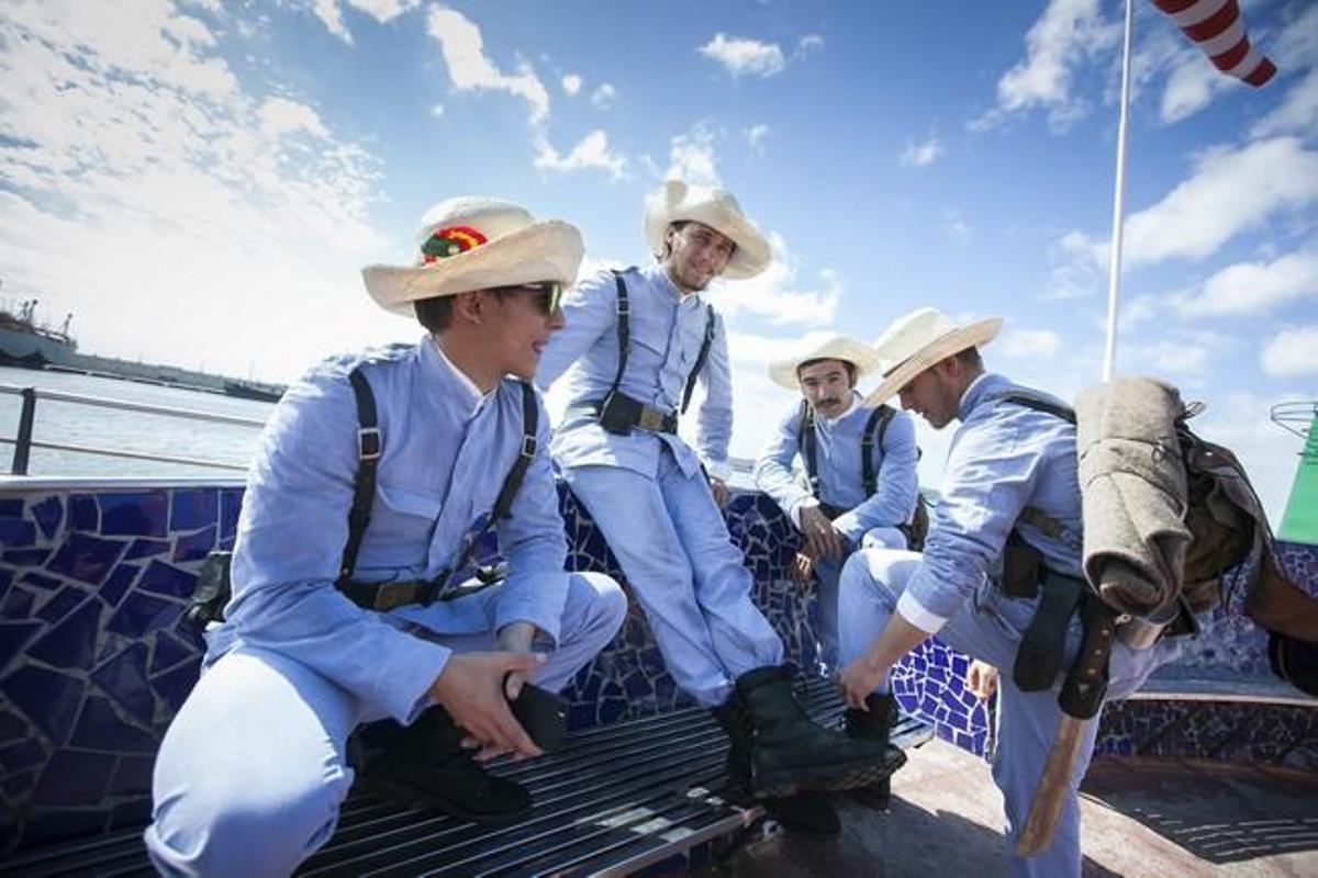 Rodaje en la antigua estación de jet-foil y el correillo La Palma