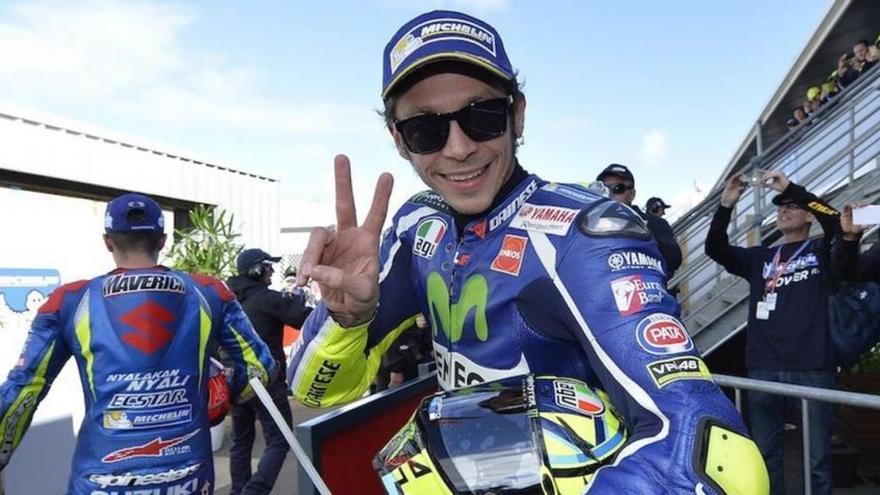 Rossi busca tapar su mal año con el subcampeonato