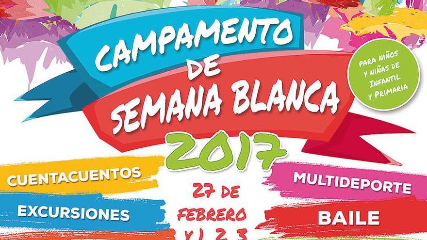 Cartel del campamento.