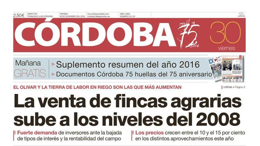 La portada de CÓRDOBA