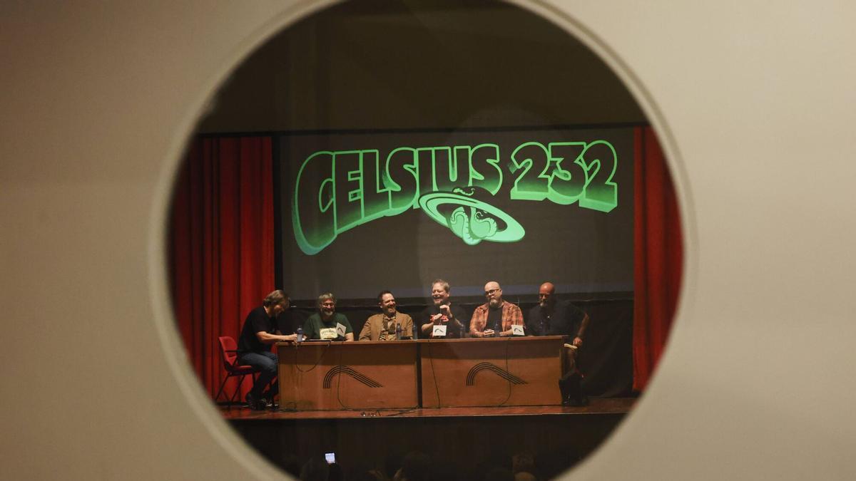 Avilés. Celsius. Encuentro despedida. En el auditorio de la Casa de Cultura se juntan Joe Abercrombie • John Gwynne • Matt Dinniman • Christopher Buehlman