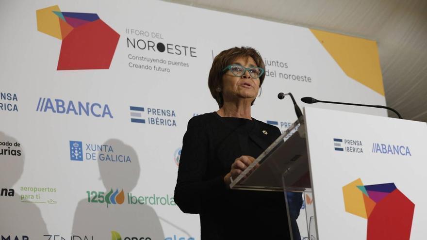 Carmen Moriyón, alcaldesa de Gijón, en el Foro del Noroeste:  