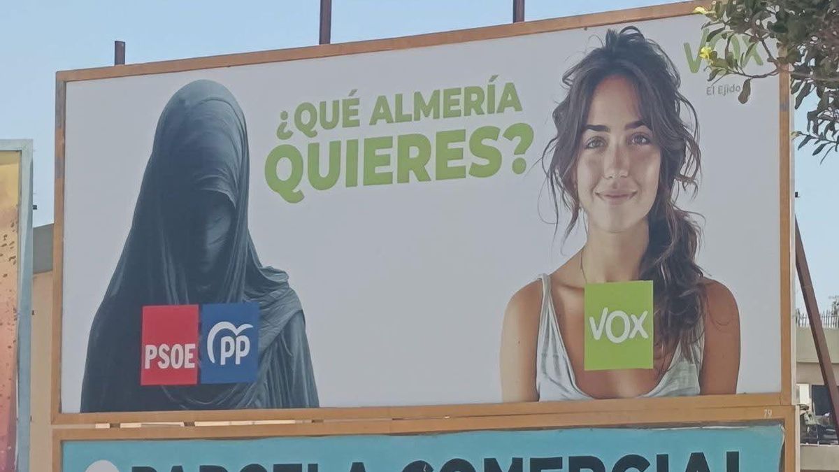 Lonas de la campaña de Vox en Almería