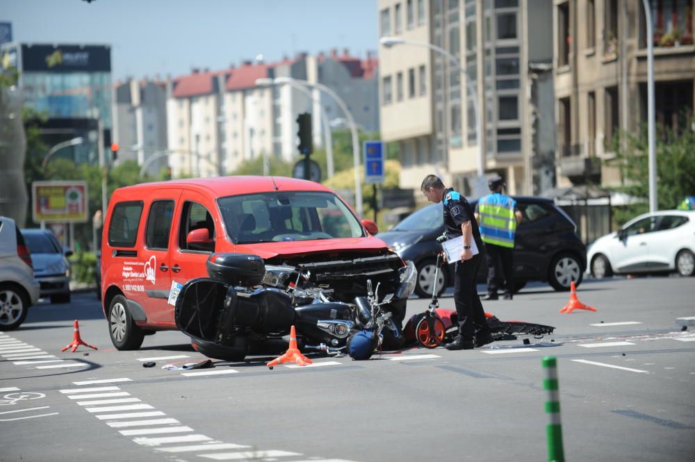 Al menos un herido grave en accidente en A Coruña