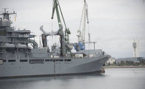 Un buque de guerra alemán hace escala en A Coruña