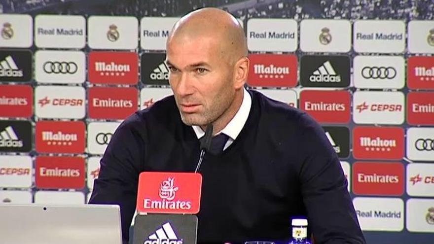 Zidane: "Sólo podemos estar contentos por los tres puntos"