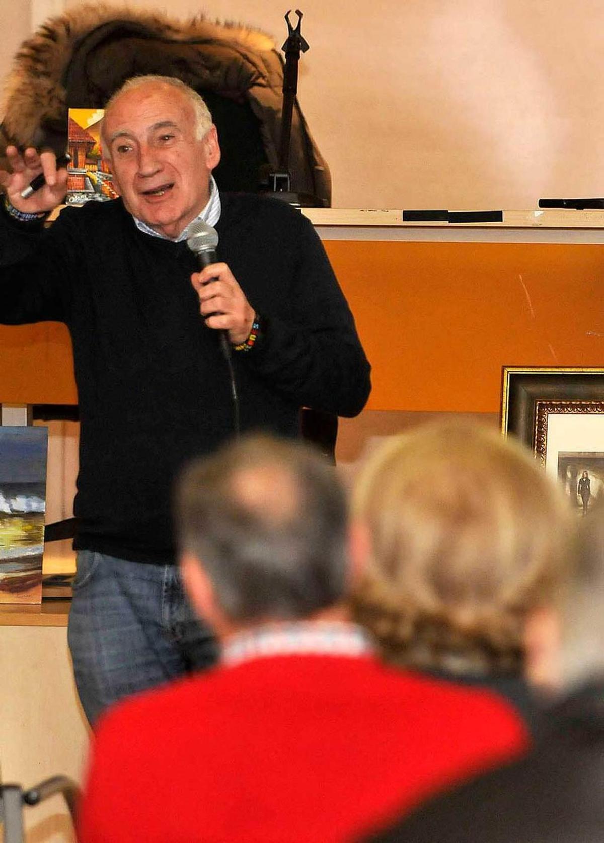Germán Rodríguez, durante la charla.