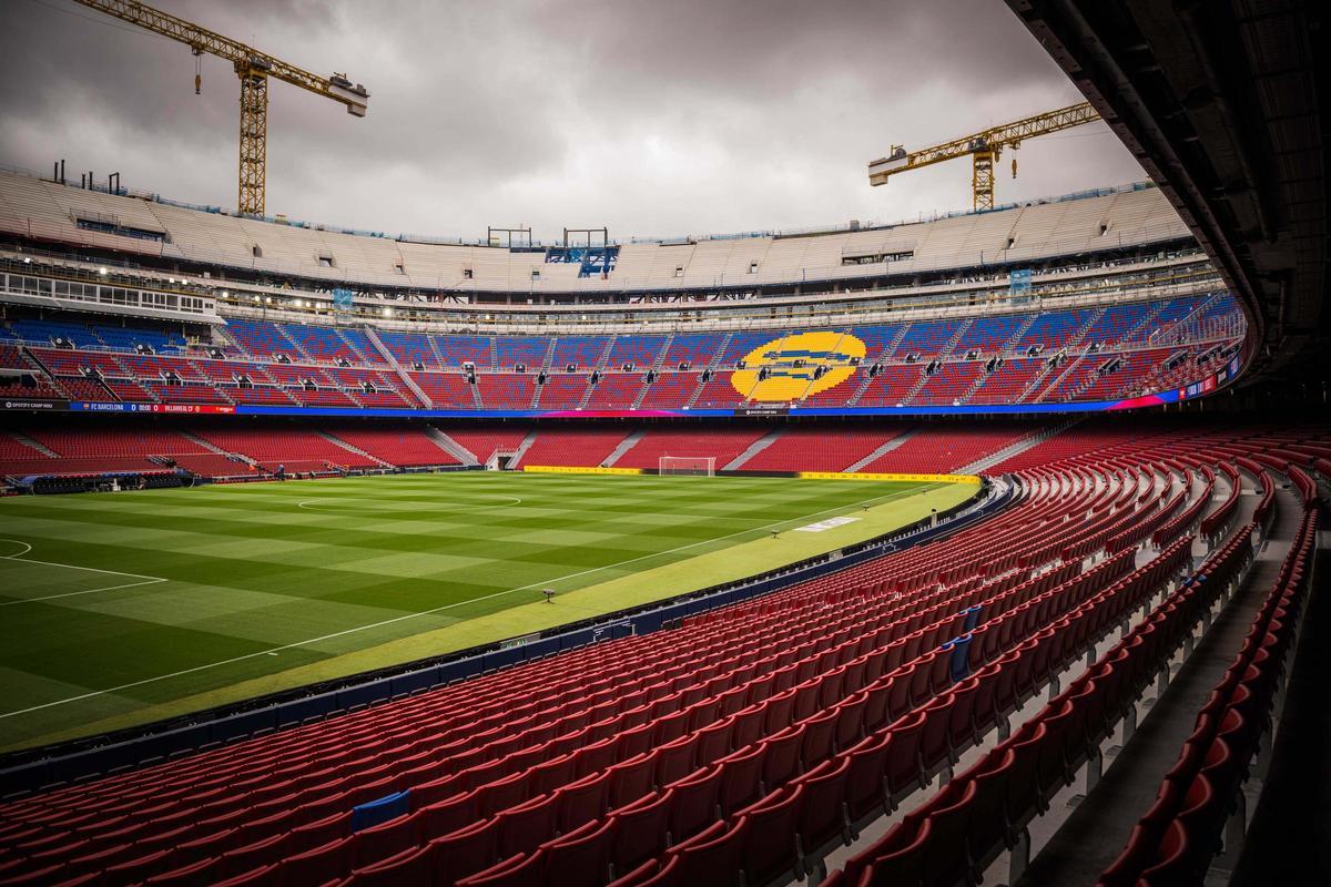 Imatge de l'Spotify Camp Nou des de la grada.