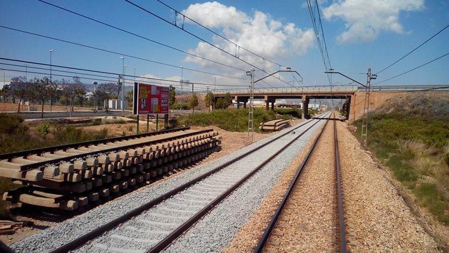 Las obras del tramo Moncofa-Castelló del corredor mediterráneo.