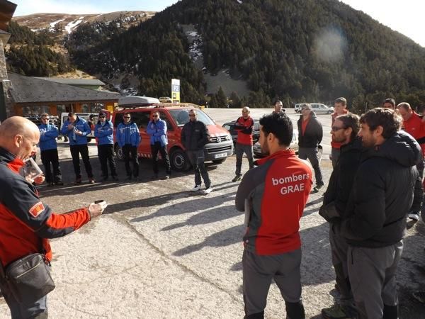 Simulacre de rescat a Vallter