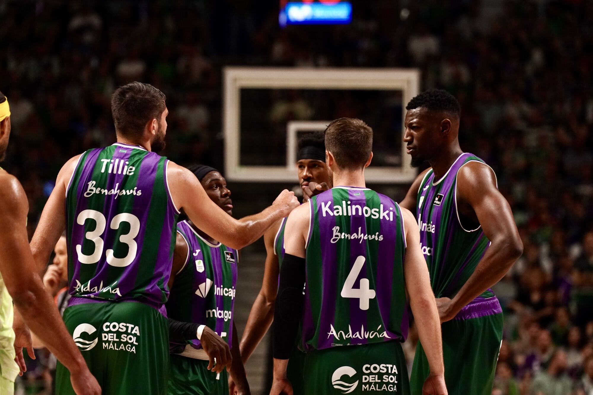 Cuartos de final de la Liga Endesa entre el Unicaja y el Barça