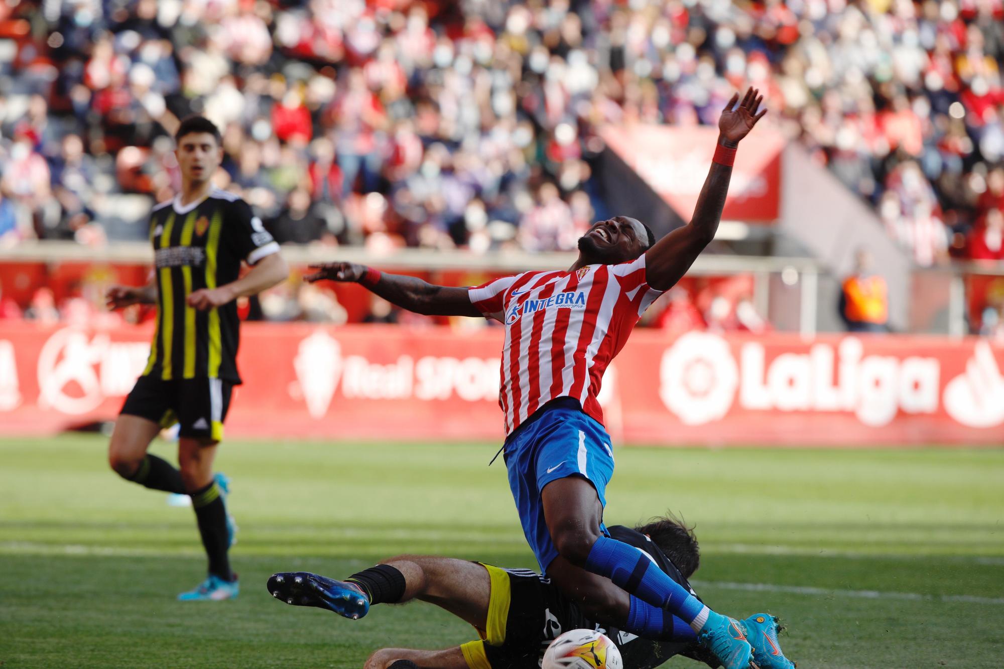 Sporting - Zaragoza, en imágenes