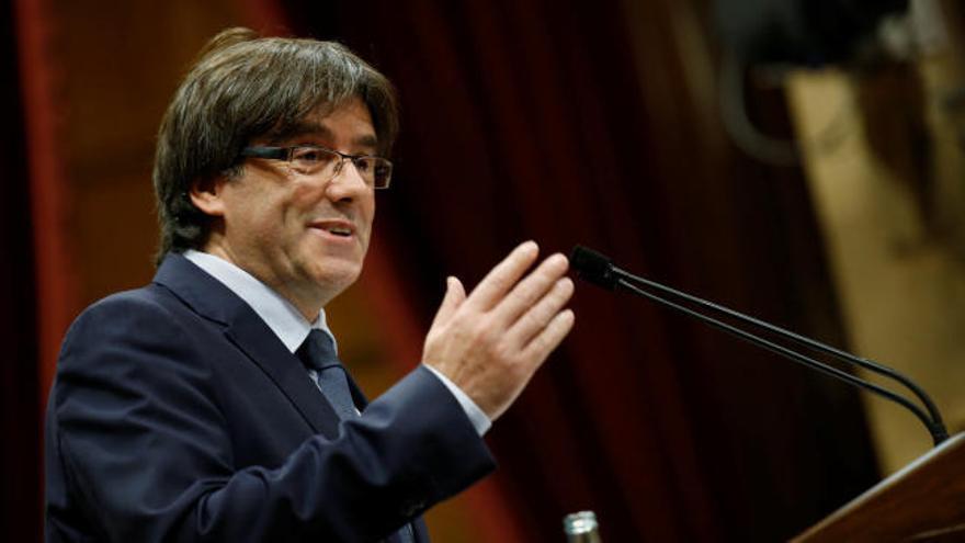 Puigdemont anuncia un referéndum independentista para septiembre de 2017