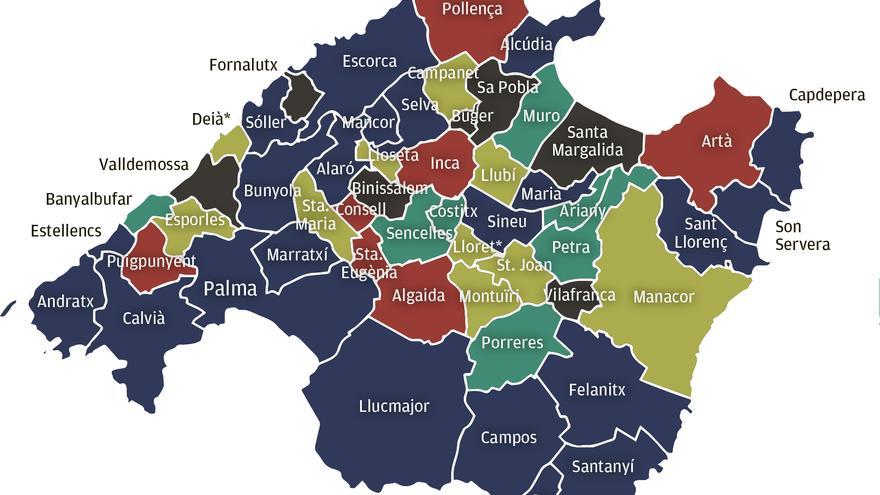 Siete de cada diez mallorquines pasan a tener un gobierno municipal de derechas